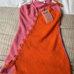 Tach knit mini dress